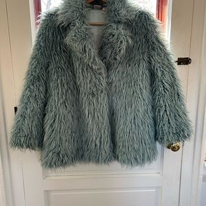 Powder Blue Warm Groggy Faux Fur